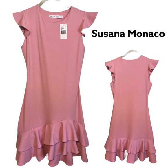 Susana Monaco Ruffle Parfait Mini Dress - Picture 2 of 5